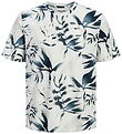 Jack & Jones T-shirt - JjhOnolulu - AOP - Cloud Dancer