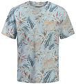 Jack & Jones T-shirt - JjhOnolulu - AOP - Celestial Blue