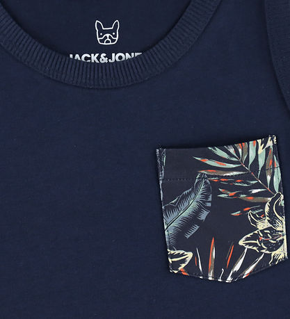 Jack & Jones Tanktop - JjhOnolulu - AOP - Navy Blazer