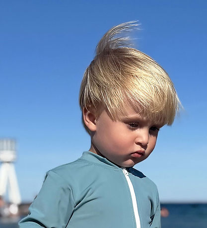 Petit Crabe Badeheldragt - Lou - UPF50+ - Stone m. Stjerne