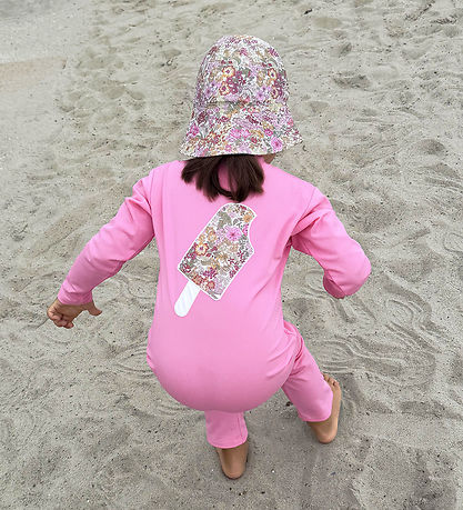 Petit Crabe Badeheldragt - Lou - UV50+ - Sugar Pop