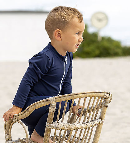 Petit Crabe Badeheldragt - Lou - Noos - UV50+ - Blue