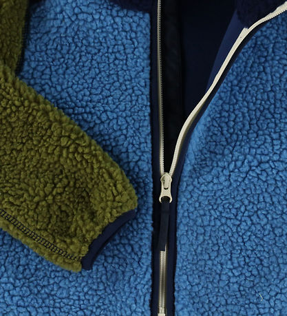 Danefæ Fleccejakke - Teddy - Danetumling - Navy/Faded Blue/Olive