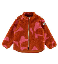 Danefæ Fleccejakke - Teddy - Danetumling - Chili/Soft Cherry Tro