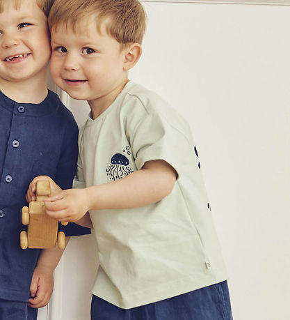 Müsli T-shirt - Sea Printed - Emerald