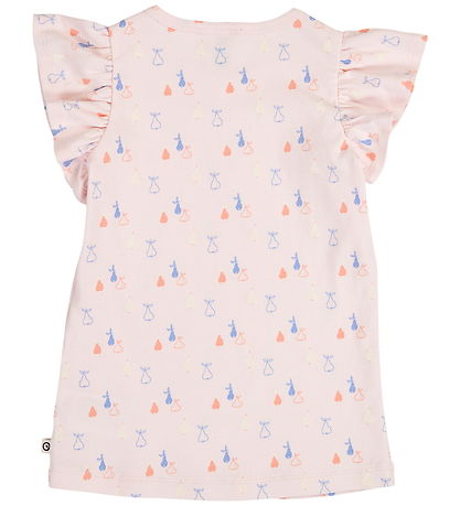 Müsli T-shirt - Rib - Picnic Frill - Primrose/Shell Blue/Tofu