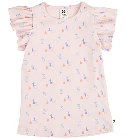 Müsli T-shirt - Rib - Picnic Frill - Primrose/Shell Blue/Tofu