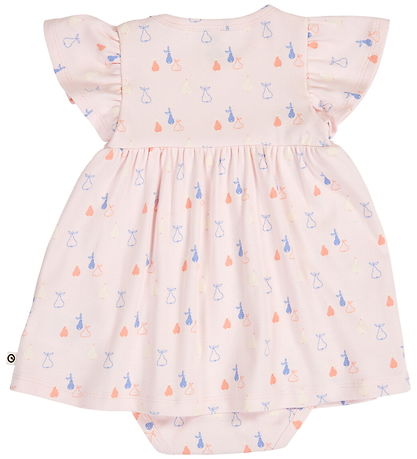 Müsli Kjolebody k/æ - Rib - Picnic Frill - Primrose/Shell Blue/T