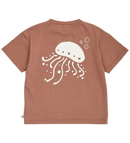 Müsli T-shirt - Sea Printed - Pecan