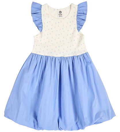 Müsli Kjole - Spring Frill Bubble - Tofu/Nectar/Shell Blue