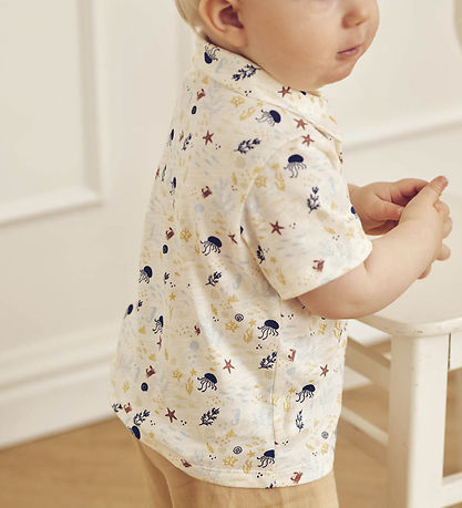 Müsli Skjorte - Sea - Tofu/Hemp/Navy