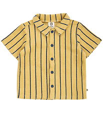 Müsli Skjorte k/æ - Frotté - Hemp/Navy