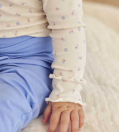 Müsli Body l/æ - Rib - Spring Frill - Tofu/Nectar/Shell Blue