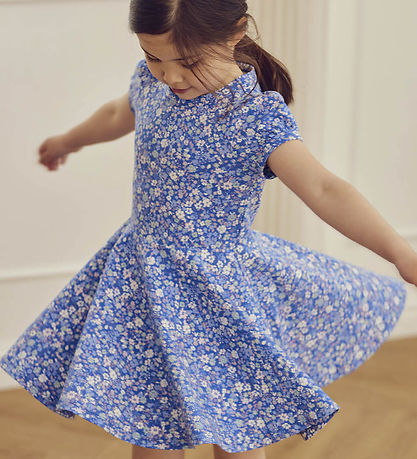 Müsli Kjole - Primrose Puff - Azure Blue/Nectar/Tofu