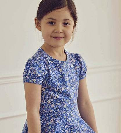 Müsli Kjole - Primrose Puff - Azure Blue/Nectar/Tofu