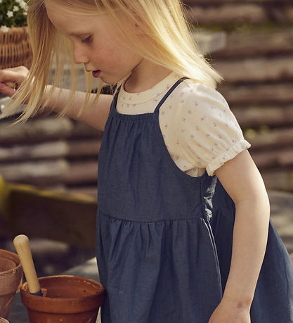 Müsli T-shirt - Rib - Spring Puff - Tofu/Nectar/Shell Blue