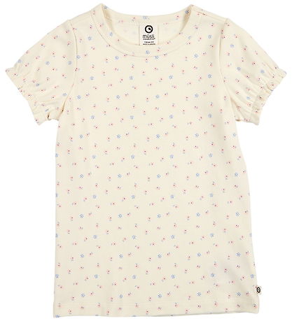 Müsli T-shirt - Rib - Spring Puff - Tofu/Nectar/Shell Blue