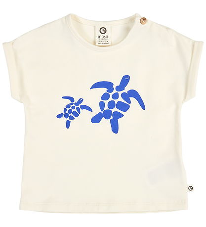 Müsli T-shirt - Turtle Print - Tofu