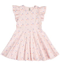 Müsli Kjóll - Rib - Lautarferð Frill Swing - Primrose/Shell Blue