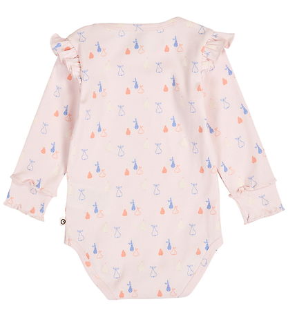 Müsli Body l/æ - Rib - Picnic Frill - Primrose/Shell Blue/Tofu