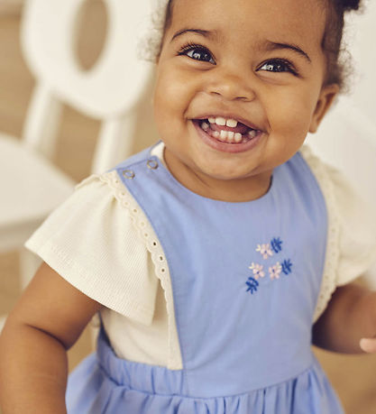Müsli Kjole - Spring Pinafore - Shell Blue