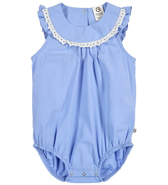 Müsli Sommerdragt - Poplin Wide - Shell Blue