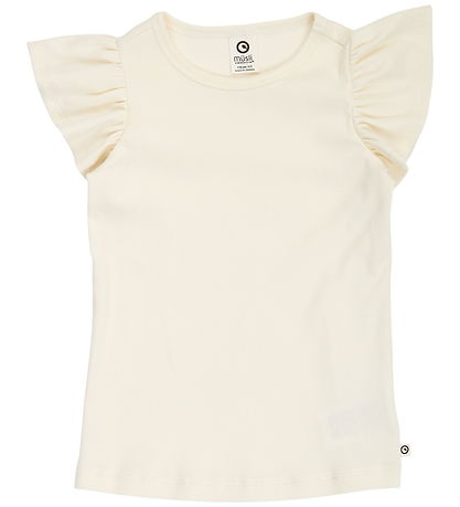 Müsli T-shirt - Rib - Cozy Me Frill - Tofu