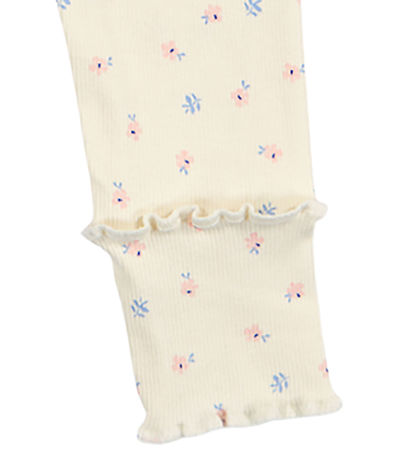 Müsli Leggings - Rib - Spring Deco - Tofu/Nectar/Shell Blue