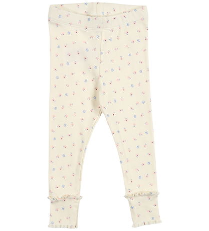 Müsli Leggings - Rib - Spring Deco - Tofu/Nectar/Shell Blue