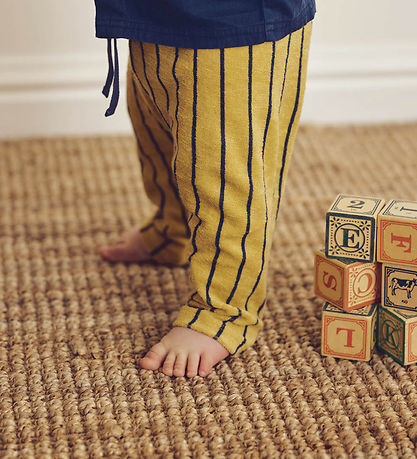 Müsli Bukser - Frotté - Hemp/Navy