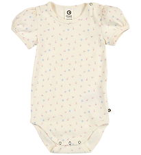 Müsli Body k/æ - Rib - Spring Puff - Tofu/Nectar/Shell Blue