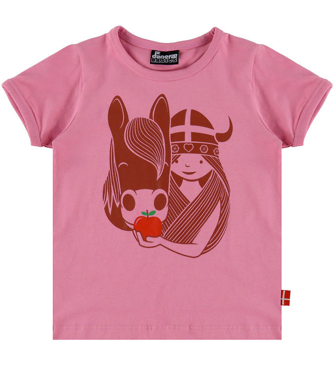 Danefæ T-shirt - Danebasic - Rose Idunn