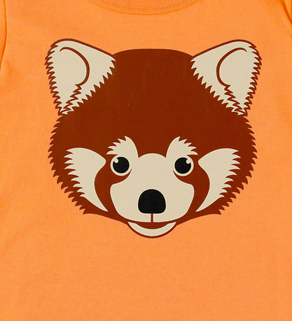 DYR-Cph T-shirt - Dyrhide - Happy Apricot Rød Panda