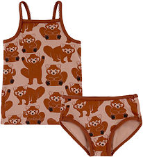 DYR-Cph Undertøj - Dyrnest - Light Clay Multirød Panda