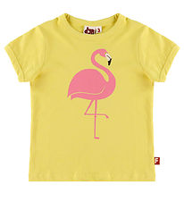 DYR-Cph T-shirt - Dyrhide - Faded Yellow Flamingo