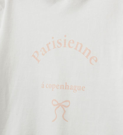 Sofie Schnoor T-shirt - AstaKB - Off White m. Rosa