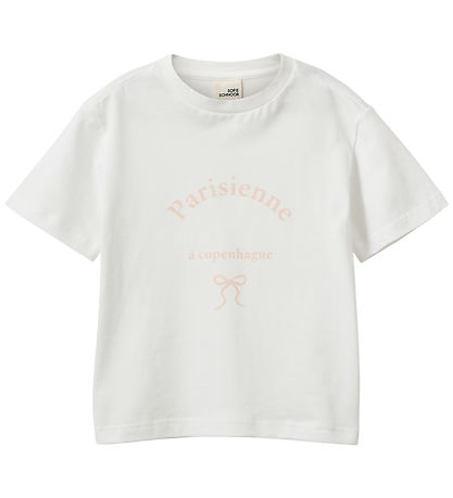 Sofie Schnoor T-shirt - AstaKB - Off White m. Rosa