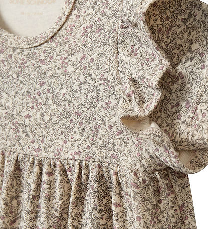 Sofie Schnoor Kjole - SynneKB - Beige/Rosa m. Blomster