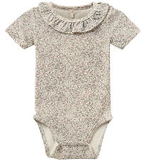 Sofie Schnoor Bodysuit s/s - DicteKB - Beige/Pink w. Flowers