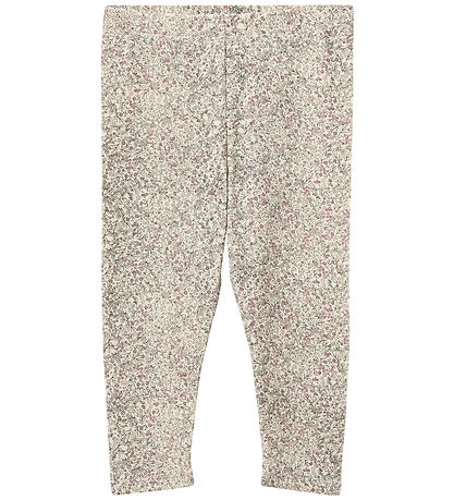 Sofie Schnoor Leggings - NalineKB - Beige/Rosa m. Blomster