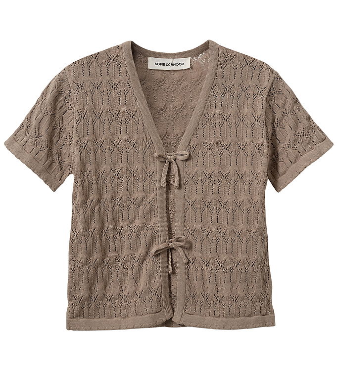 Sofie Schnoor Cardigan - Strik - FlorianaSY - Warm Stone