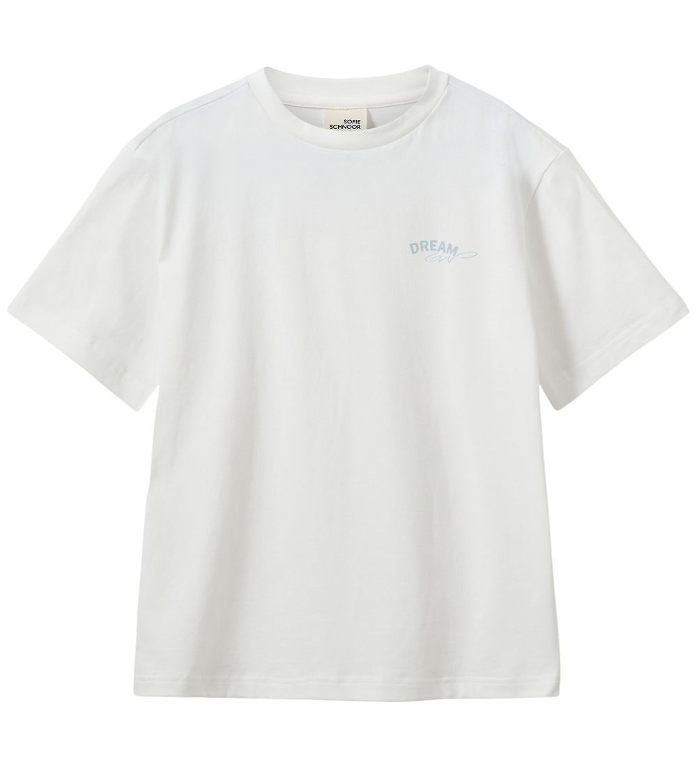 Sofie Schnoor T-Shirt - VeraSY - Snow White m. Hellblau - Sofie Schnoor - 12 Jahre (152) - T-Shirts