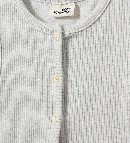 Sofie Schnoor Top - Rib - TamiliaSY - Gråmeleret