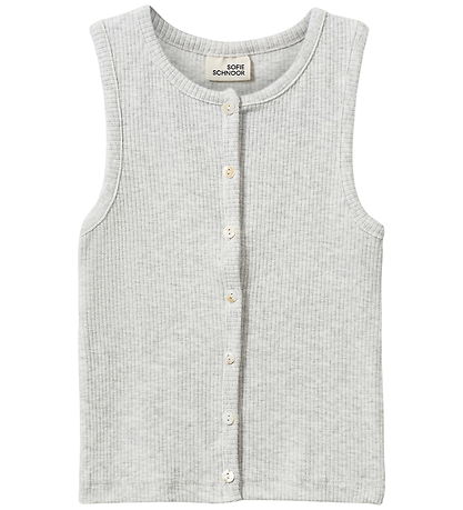 Sofie Schnoor Top - Rib - TamiliaSY - Gråmeleret