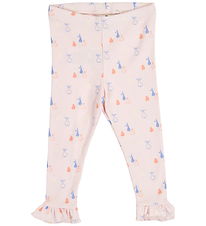 Müsli Leggings - Rib - Picnic Frill - Primrose/Shell Blue/Tofu