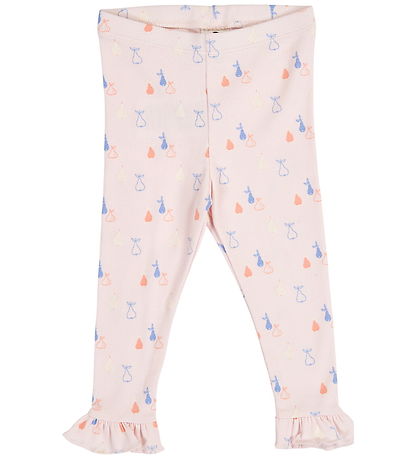 Müsli Leggings - Rib - Picnic Frill - Primrose/Shell Blue/Tofu