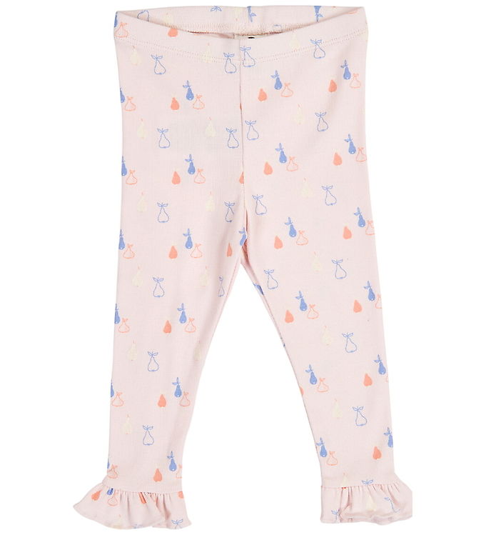 Müsli Leggings - Rib - Picnic Frill - Primrose/Shell Blue/Tofu