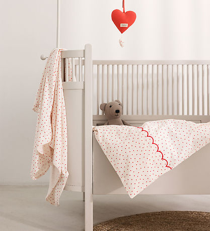 MarMar Sengetøj - Baby - Scallop - Happy Hearts