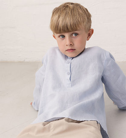 MarMar Skjorte - Hør - Tokyo - Blue Mist