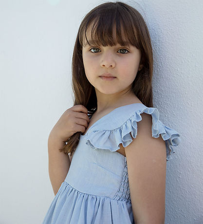 MarMar Kjole - Hør - Dalani - Blue Mist